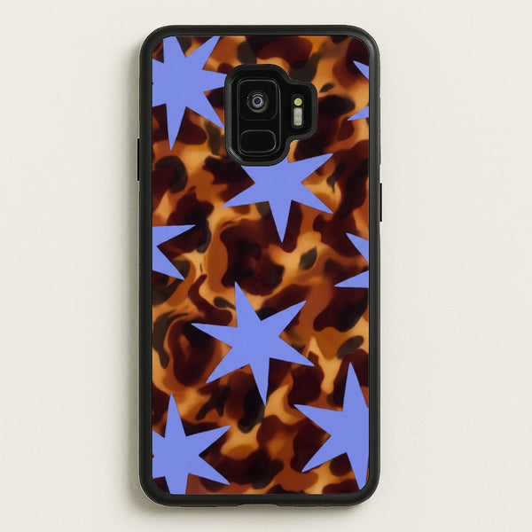 Tortoiseshell Star Scatter - Periwinkle Phone Case - Galaxy S9 / Standard