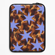 Tortoiseshell Star Scatter - Periwinkle Laptop Sleeve 1