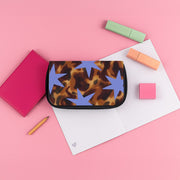 Tortoiseshell Star Scatter - Periwinkle Pencil Case 3