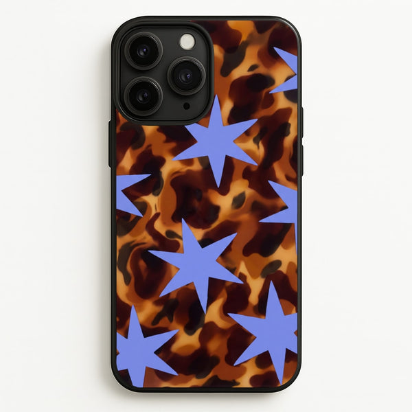 Tortoiseshell Star Scatter - Periwinkle Phone Case - iPhone 11 Pro Max / Standard
