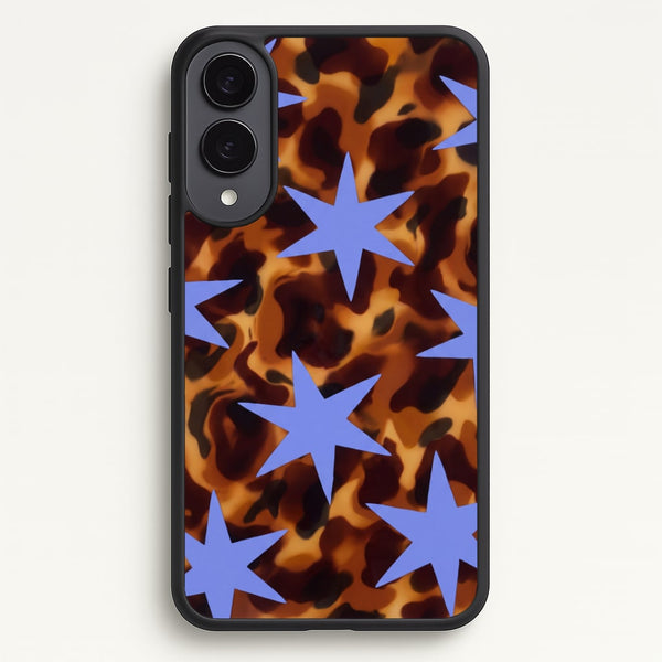Tortoiseshell Star Scatter - Periwinkle Phone Case - Galaxy S25 Edge / Standard