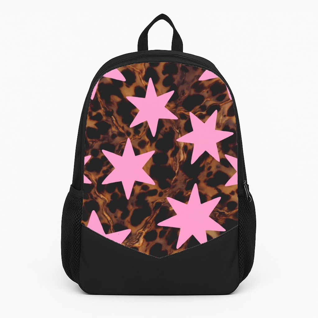 Tortoiseshell Star Scatter - Pink Backpack