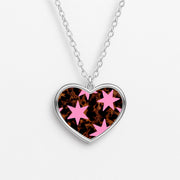 Tortoiseshell Star Scatter - Pink Necklace 3