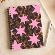 Tortoiseshell Star Scatter - Pink Notebook 3