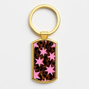 Tortoiseshell Star Scatter - Pink Luxury Keyring 3
