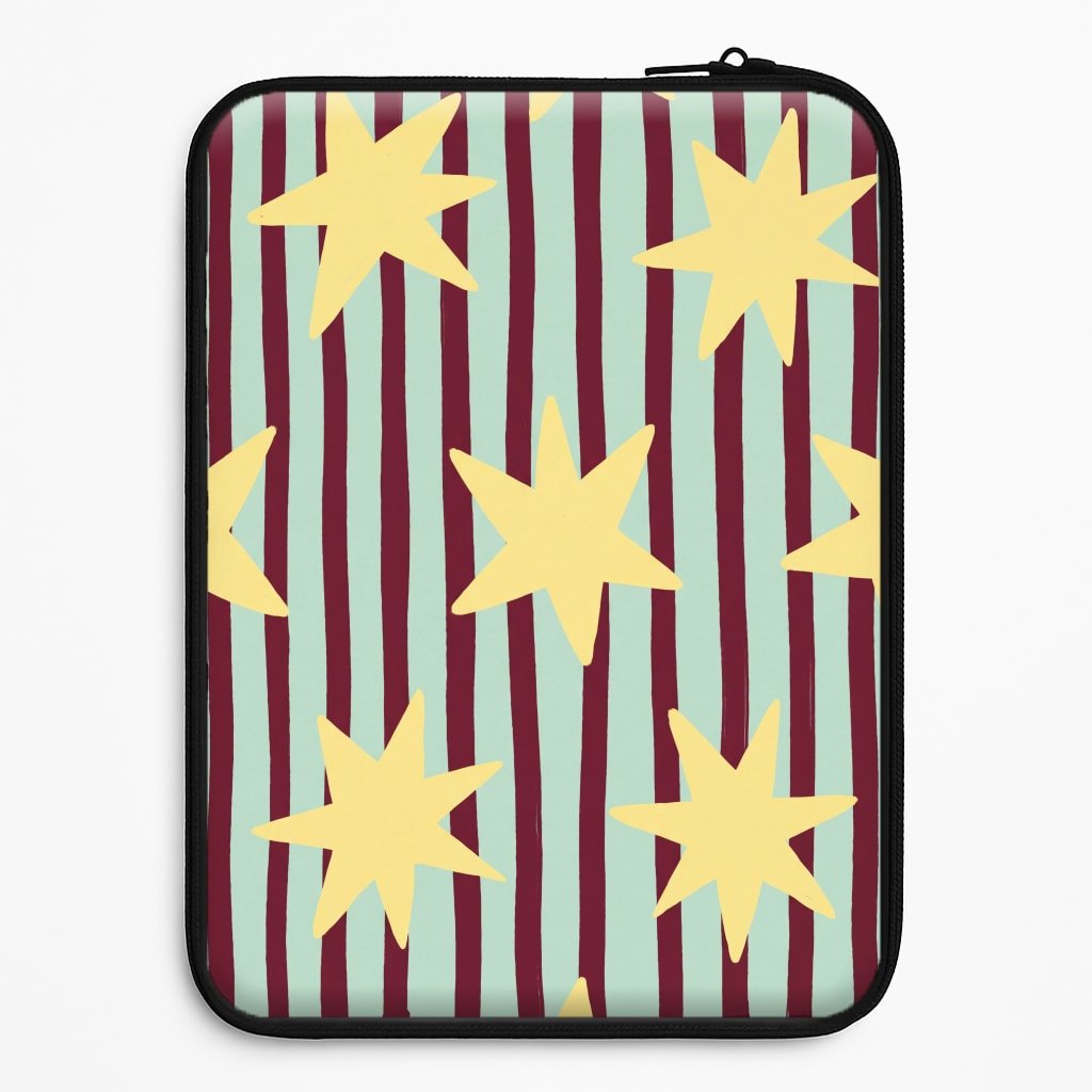 Butter Stars On Stripes Laptop Sleeve