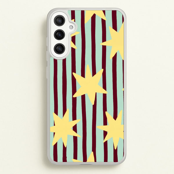 Butter Stars On Stripes Phone Case - Galaxy A36 / Standard