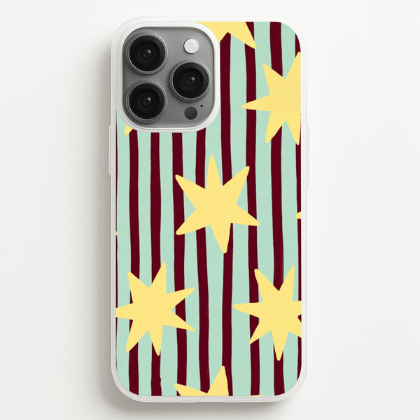 Butter Stars On Stripes Phone Case - iPhone 13 Pro / Standard