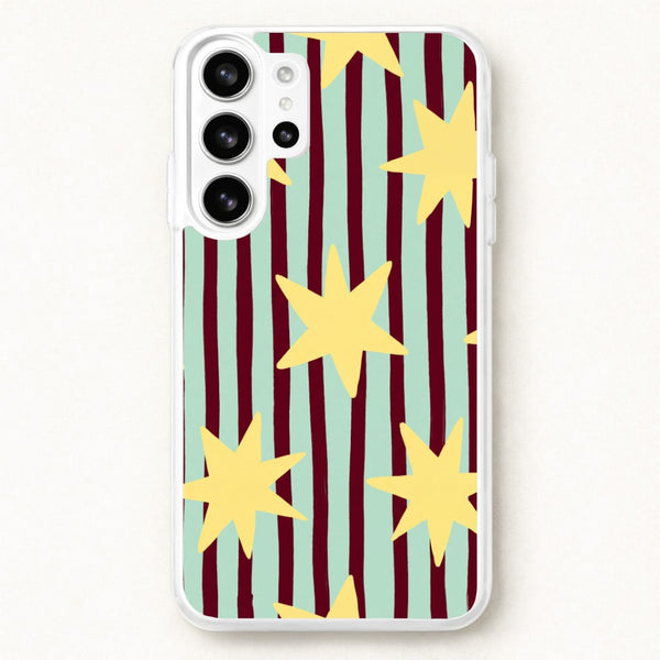 Butter Stars On Stripes Phone Case - Galaxy S26 Ultra / Standard