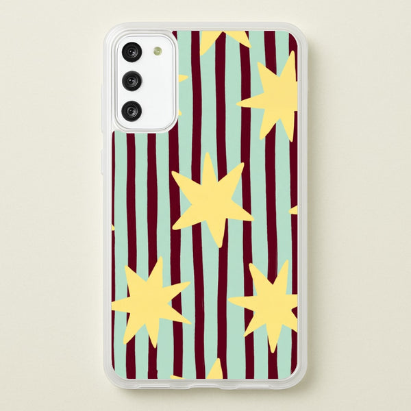 Butter Stars On Stripes Phone Case - Galaxy S20FE / Standard