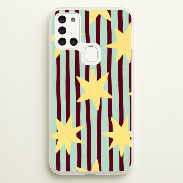 Butter Stars On Stripes Phone Case - Galaxy A21s / Standard