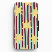 Butter Stars On Stripes Flip / Wallet Phone Case 1