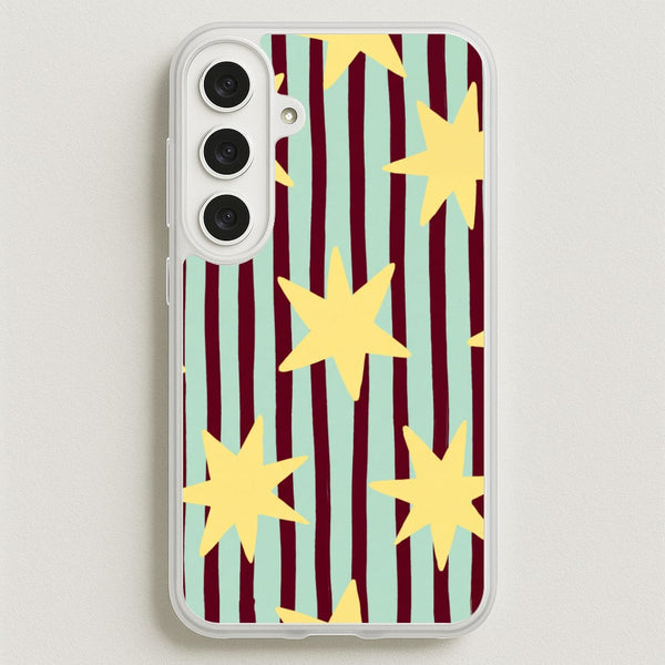 Butter Stars On Stripes Phone Case - Galaxy S25FE / Standard