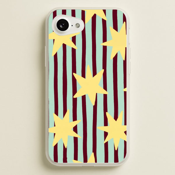 Butter Stars On Stripes Phone Case - iPhone 16e / Standard