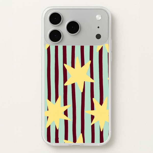Butter Stars On Stripes Phone Case - iPhone 17 Pro / Standard