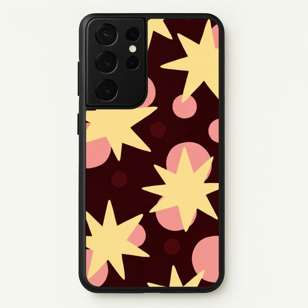 Cherry Stars And Spots Phone Case - Galaxy S21 Ultra / Standard