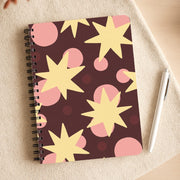 Cherry Stars And Spots Notebook 3