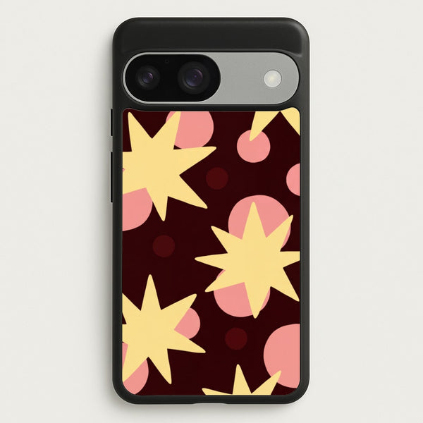 Cherry Stars And Spots Phone Case - Google Pixel 9 / 9 Pro / Standard