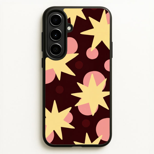 Cherry Stars And Spots Phone Case - Galaxy A56 / Standard