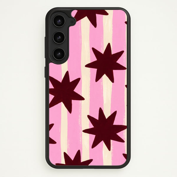 Painted Stripes And Stars Phone Case - Galaxy S23 Plus / Standard