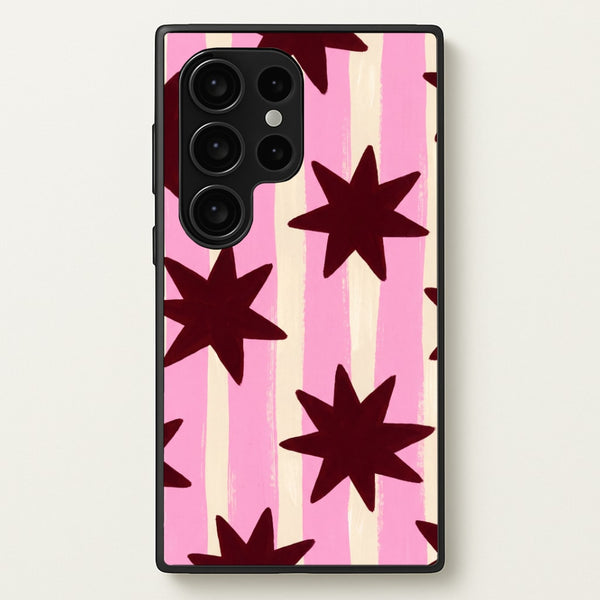Painted Stripes And Stars Phone Case - Galaxy S24 Ultra / Standard