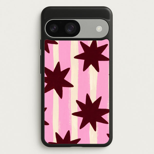 Painted Stripes And Stars Phone Case - Google Pixel 9 / 9 Pro / Standard