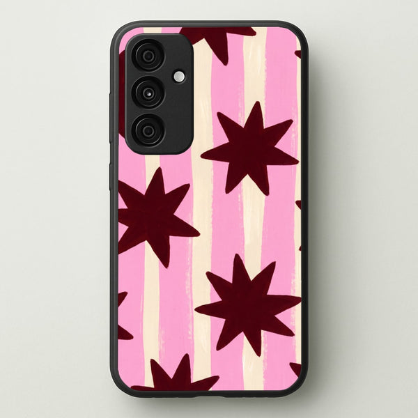 Painted Stripes And Stars Phone Case - Galaxy A15 / Standard