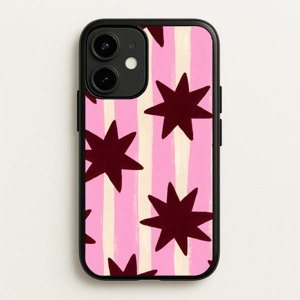Painted Stripes And Stars Phone Case - iPhone 12 / 12 Pro / Standard