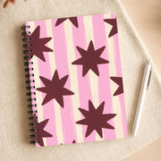 Painted Stripes And Stars Notebook 3