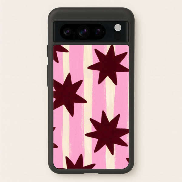 Painted Stripes And Stars Phone Case - Google Pixel 8 Pro / Standard
