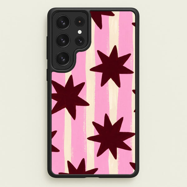 Painted Stripes And Stars Phone Case - Galaxy S23 Ultra / Standard