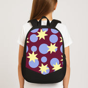 Butter Stars On Burgundy Backpack 3