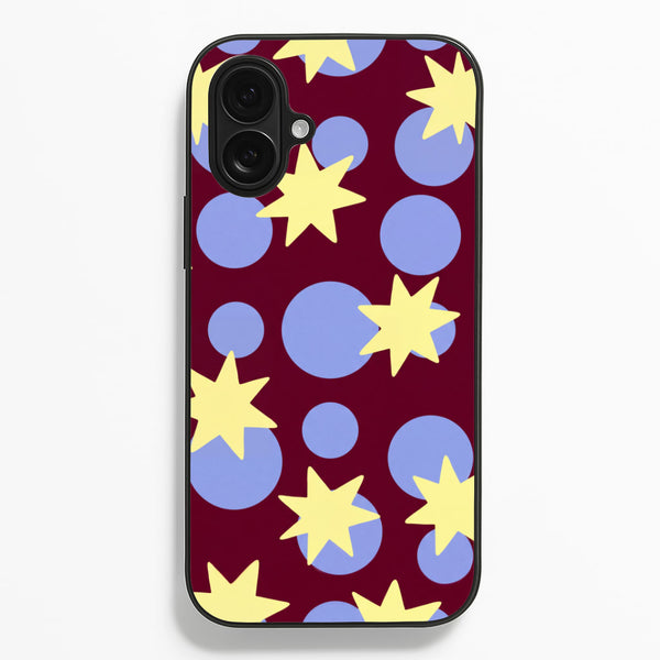 Butter Stars On Burgundy Phone Case - iPhone 17 / Standard