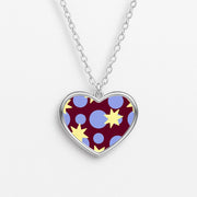 Butter Stars On Burgundy Necklace 3