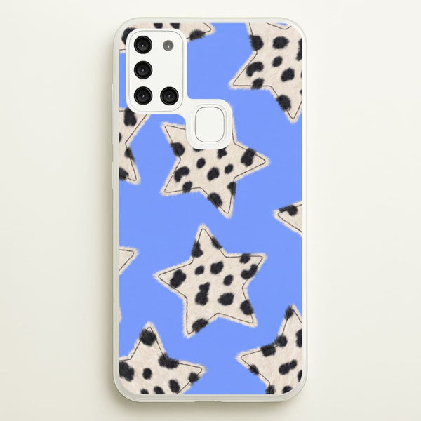Fuzzy Cow Stars Phone Case - Galaxy A21s / Standard