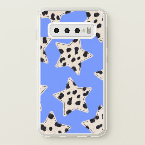 Fuzzy Cow Stars Phone Case - Galaxy S10 Plus / Standard