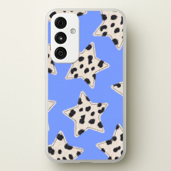 Fuzzy Cow Stars Phone Case - Galaxy A35 / Standard