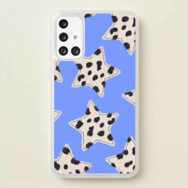 Fuzzy Cow Stars Phone Case - Galaxy A71 / Standard