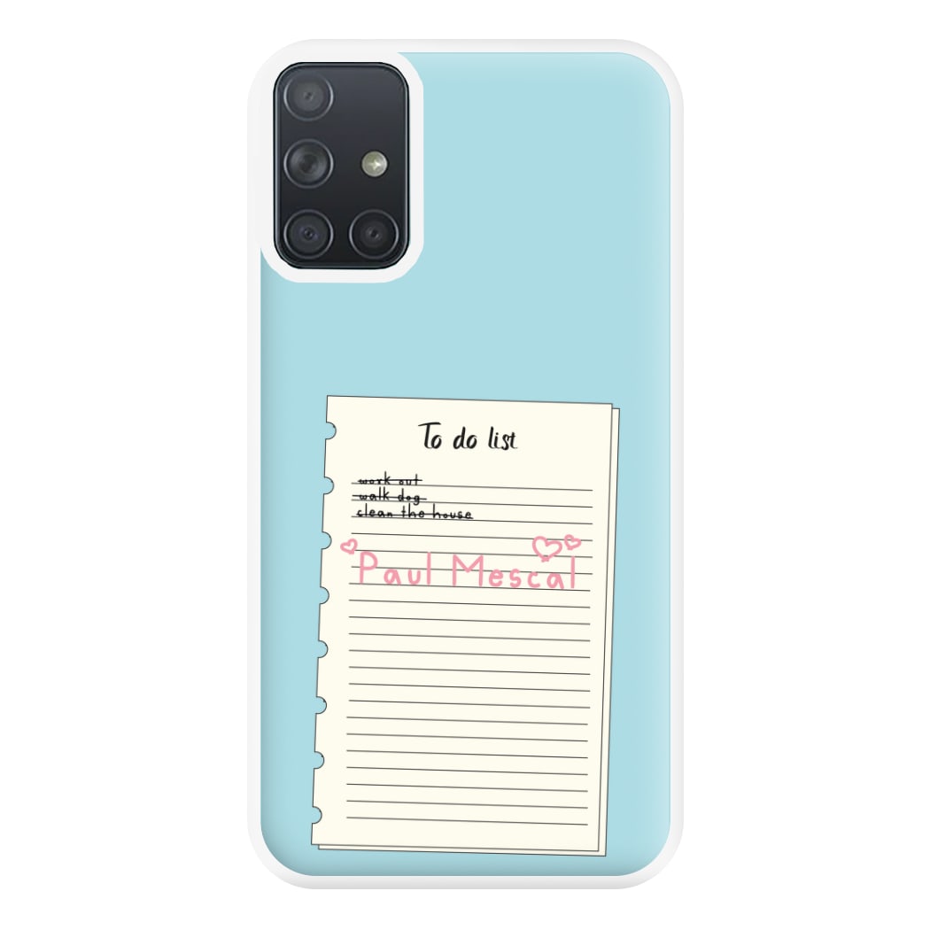 To Do List - Mescal Phone Case for Galaxy A71