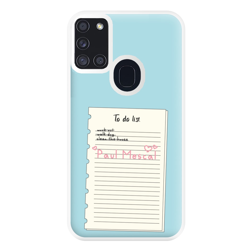 To Do List - Mescal Phone Case for Galaxy A21s