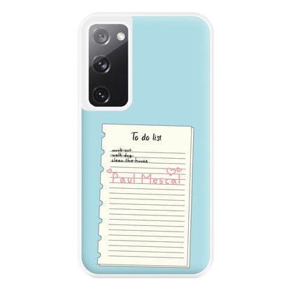 To Do List - Mescal Phone Case for Galaxy S20FE