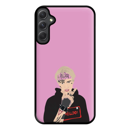 Pink Bandana - Peep Phone Case for Galaxy A34