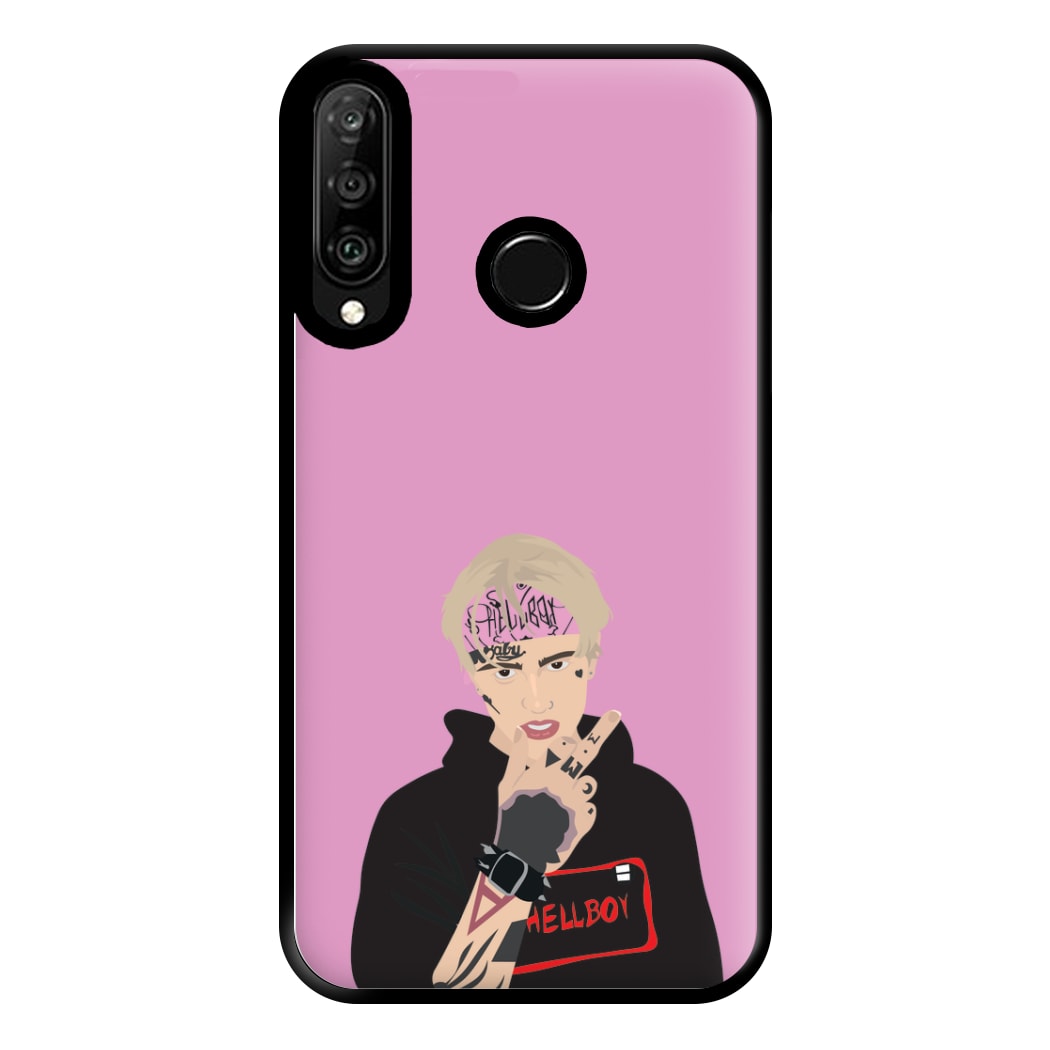 Pink Bandana - Peep Phone Case for Huawei P30 Lite