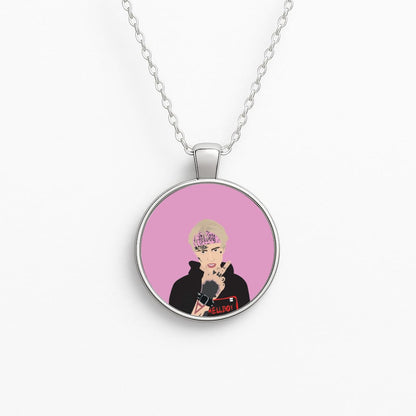 Pink Bandana - Peep Necklace