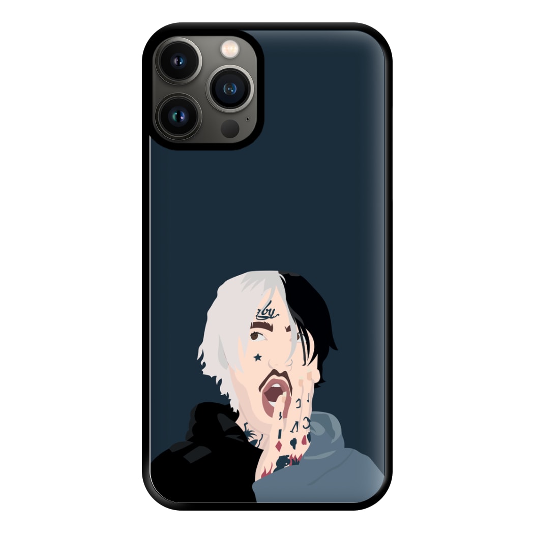 Black And White Hair - Peep Phone Case for iPhone 11 Pro Max