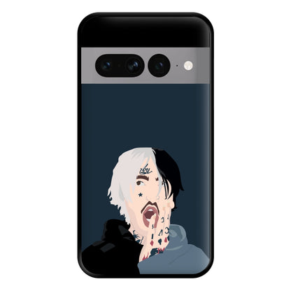 Black And White Hair - Peep Phone Case for Google Pixel 7 Pro