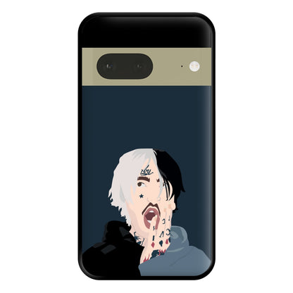 Black And White Hair - Peep Phone Case for Google Pixel 7a