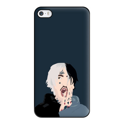 Black And White Hair - Peep Phone Case for iPhone 5 / 5s / SE 2016