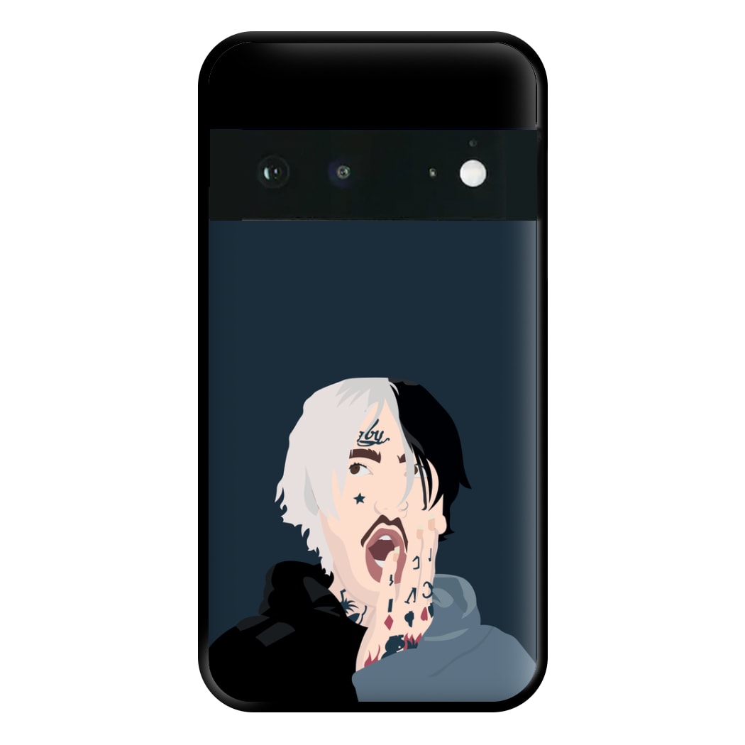 Black And White Hair - Peep Phone Case for Google Pixel 6a