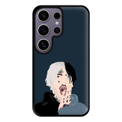 Black And White Hair - Peep Phone Case for Galaxy S25 Ultra